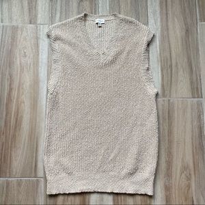 Club Monaco • Linen blend V-Neck Sweater Vest • Size Medium